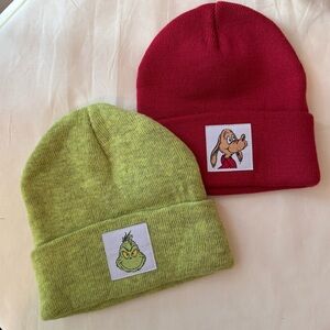 Dr Seuss the grinch- beanie hat set